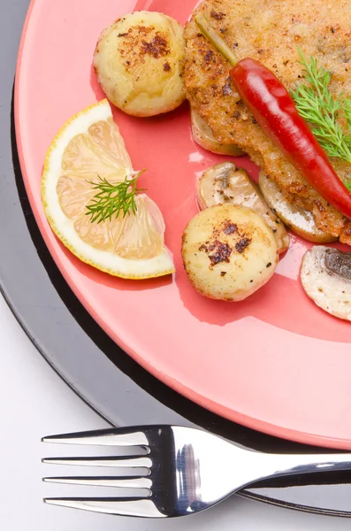 Wiener Schnitzel — Stock Photo, Image