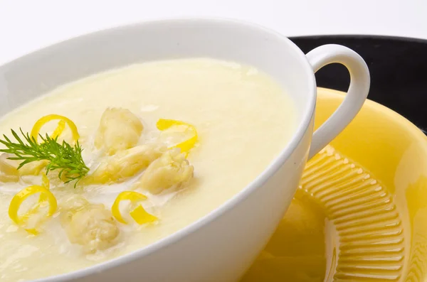 Spargelcremesuppe — Stockfoto