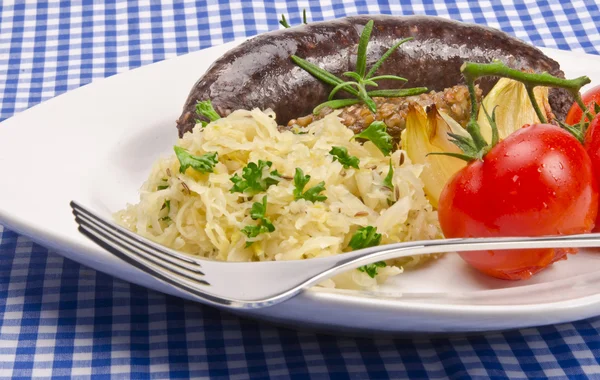 Krupniok tradiční jelita v polské kuchyně — Stock fotografie