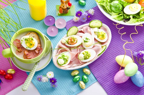 stock image Covered Easter table