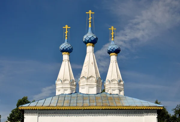 The temple. Three domes. — Stock Photo, Image