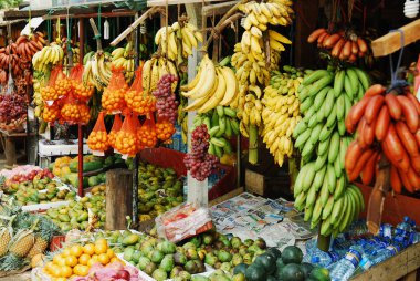 sri-Lanka sokak meyve shop