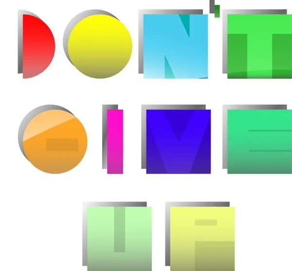 N'abandonne pas. — Image vectorielle