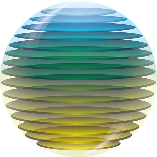 Vector esfera 3d — Vector de stock