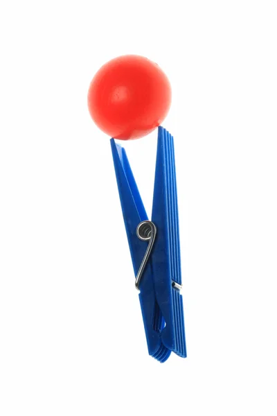 Mavi clothespin — Stok fotoğraf