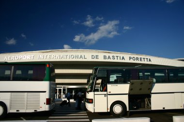 Airport in Bastia Corsica clipart