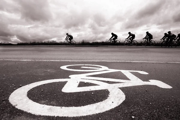 Corrida de bicicleta na Dinamarca — Fotografia de Stock