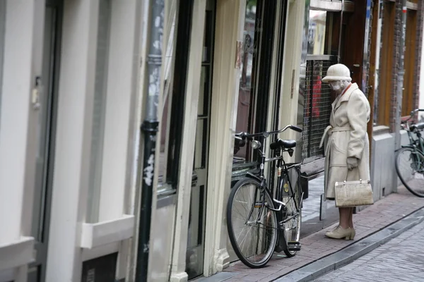 Байки в Амстердаме — стоковое фото