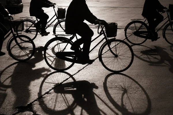 Ποδηλασία στο Πεκίνο — Φωτογραφία Αρχείου