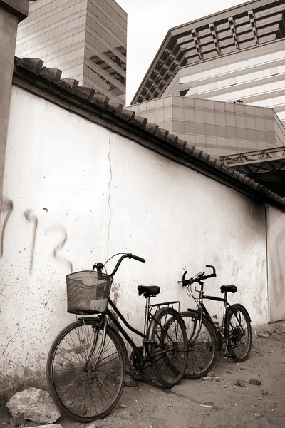 Велосипеды в Пекине — стоковое фото