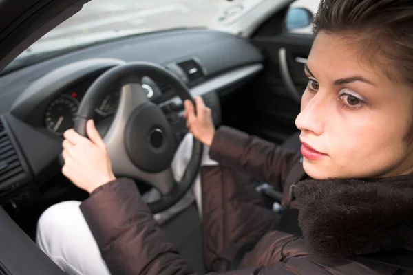 Woman driving — Stock Photo, Image