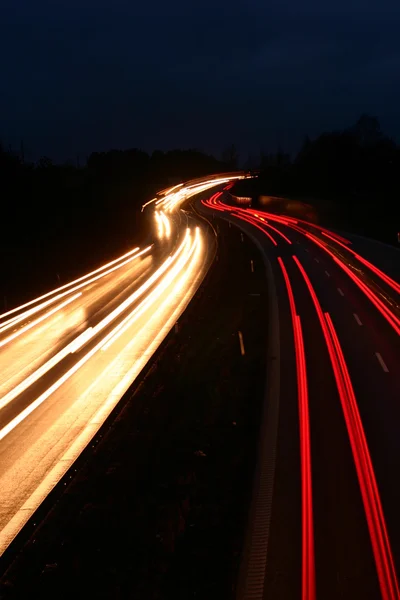 Nacht verkeer — Stockfoto