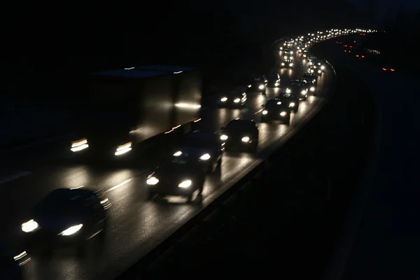 Night traffic — Stock Photo, Image