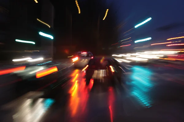Nachtverkehr — Stockfoto