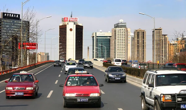 stock image Traffic in Bejing, 2005