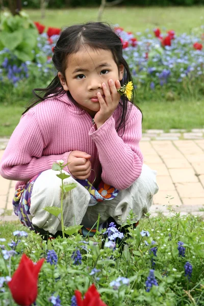 Barn blomma — Stockfoto