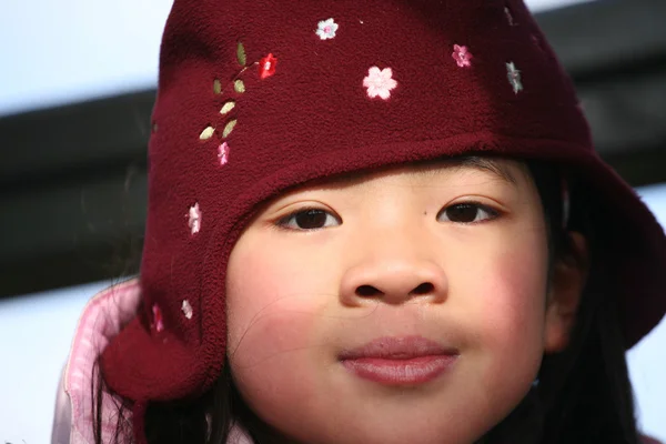 Criança bonito com chapéu — Fotografia de Stock