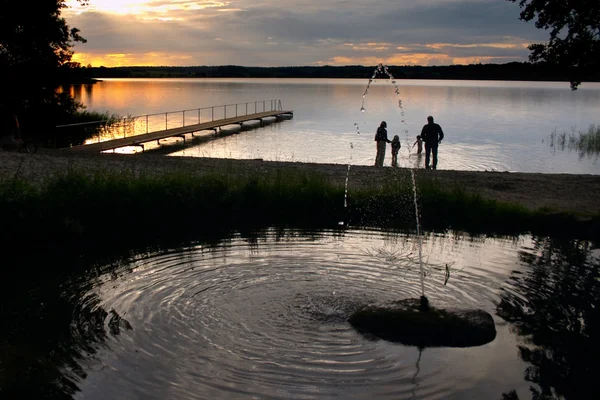 Jezero v Dánsku — Stock fotografie