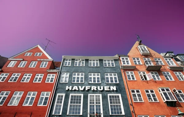 Nyhahvn nel copenhagen — Foto Stock