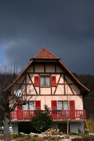 Alsaský vesnice — Stock fotografie