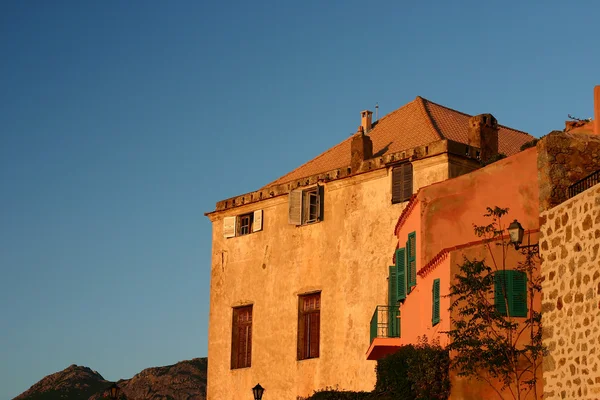 Casas e edifícios da Córsega — Fotografia de Stock