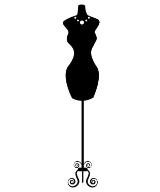 Tailor's mannequin clipart