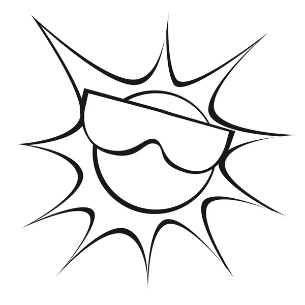 Lunettes de soleil soleil — Image vectorielle