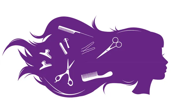 Salon de coiffure — Image vectorielle
