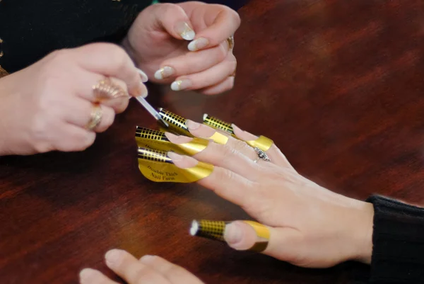 Acrylic nails — Stock Photo, Image