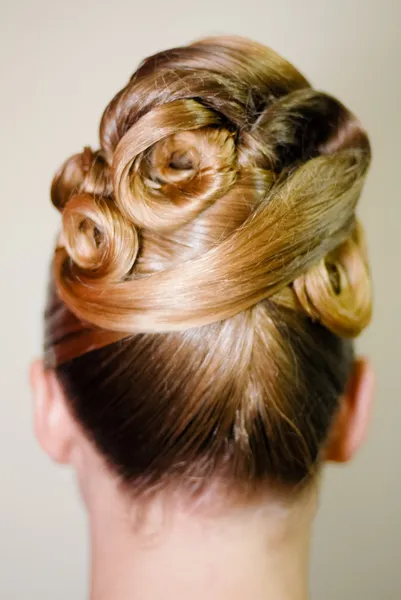 Bride hairdo — Stock Photo, Image