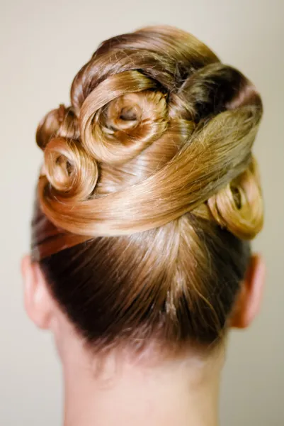 stock image Bride hairdo