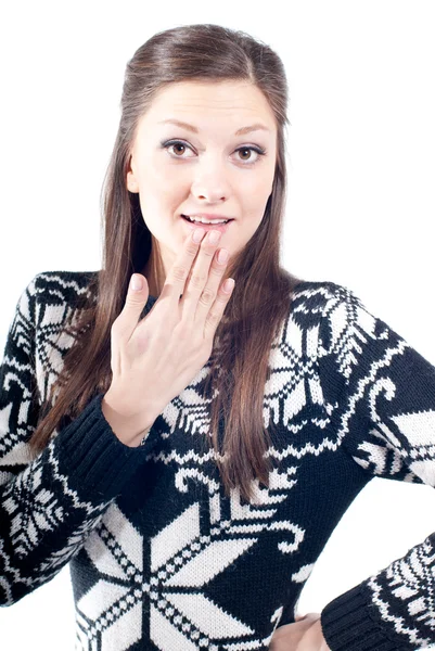 Young surprised woman — Stock Photo, Image