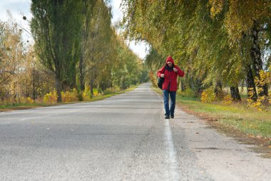 Male hitchhiker clipart