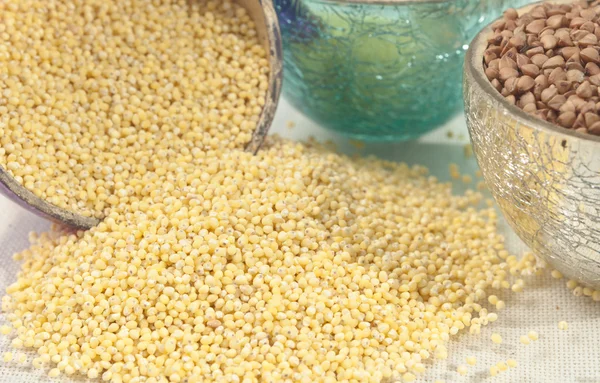Spilled millet — Stock Photo, Image