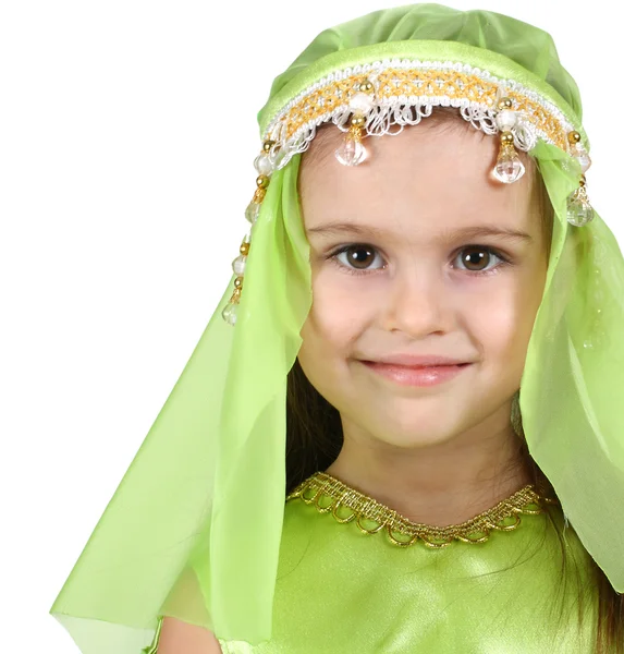 Menina vestida árabe — Fotografia de Stock