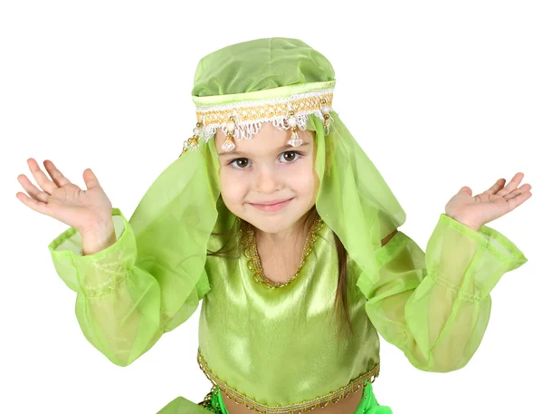 Dziewczynka ubrana arabskiego — Zdjęcie stockowe