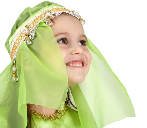 小さな女の子を着てアラビア — ストック写真