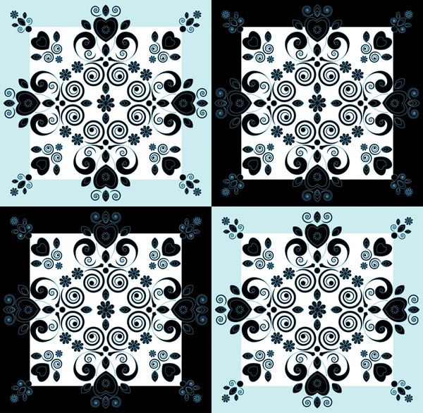 Muster mit Blume dekorativen Hintergrund — Stockvektor