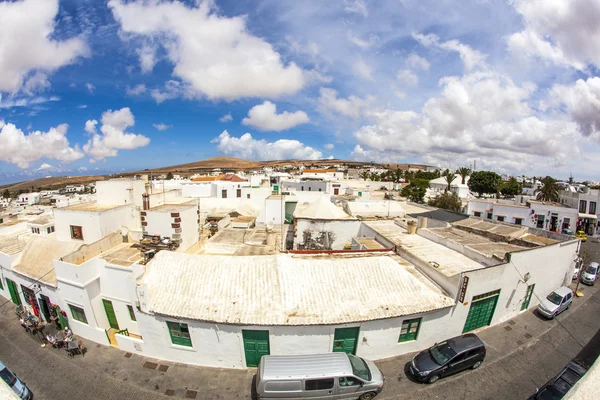 Teguise, lanzarote, Canarische eiland, de kerk iglesia de nuestra sen — Stockfoto