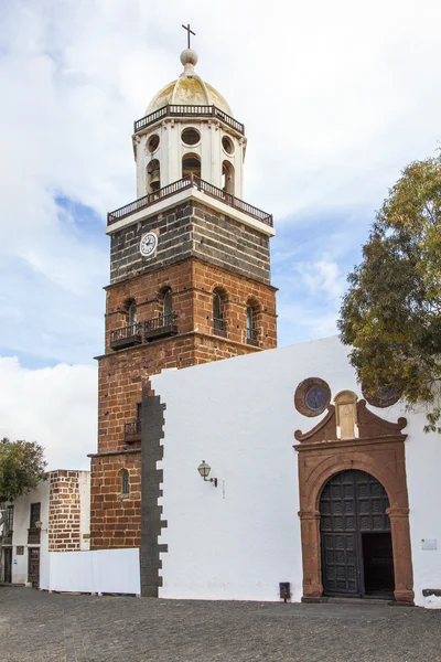 Teguise lanzarote, Kanarya Adası, kilise Iglesia de nuestra şen — Stok fotoğraf