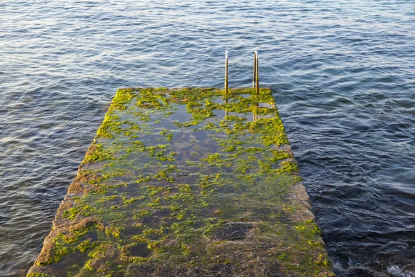 Eski merdiven deniz — Stok fotoğraf