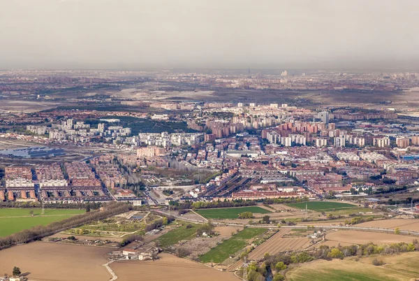 Воздушной местности и полей вокруг Мадрида — стоковое фото