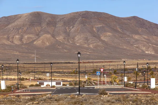 stock image New roads for the development area in Lanzarote