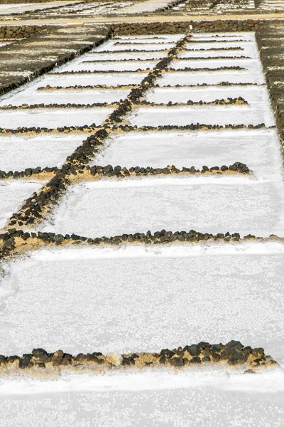 Salt bassänger i saltlösning de janubio — Stockfoto