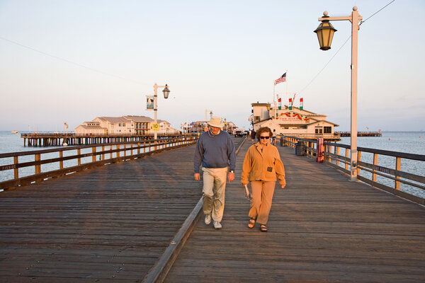 Scenic pier in Santa Barbara