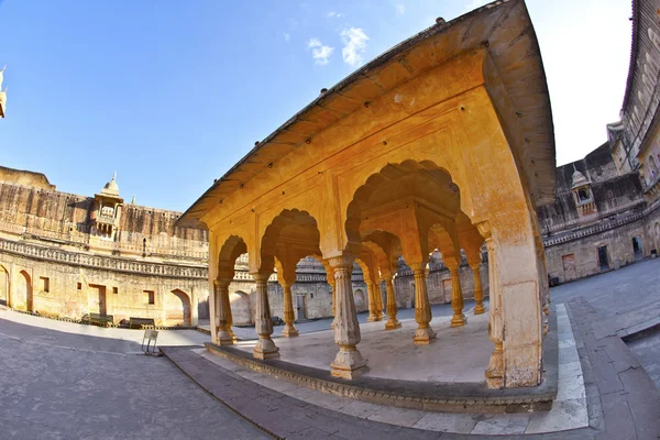 Jaipur şehrinde ünlü amber fort — Stok fotoğraf