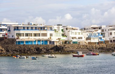 playa promenade doğal görünümüne blanca, lanzarote denizden