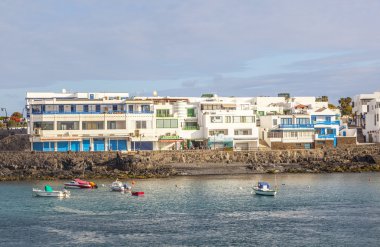 playa promenade doğal görünümüne blanca, lanzarote denizden