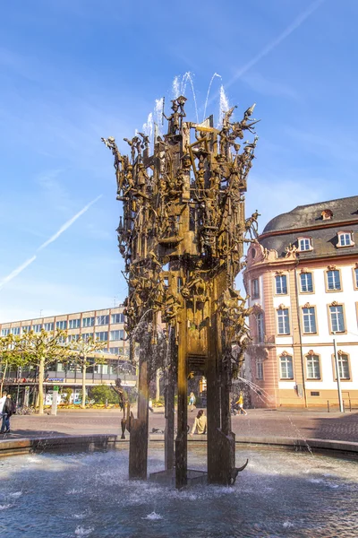 Fastnachtsbrunnen in Mainz — Stockfoto