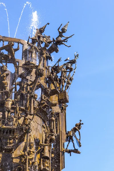 Детали карнавального фонтана в Майнце — стоковое фото